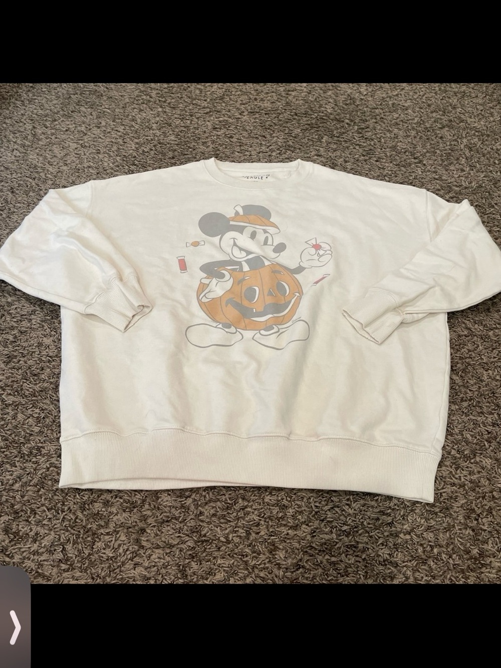 American Eagle X Disney Halloween Mickey Mouse, pumpkin sweatshirt large